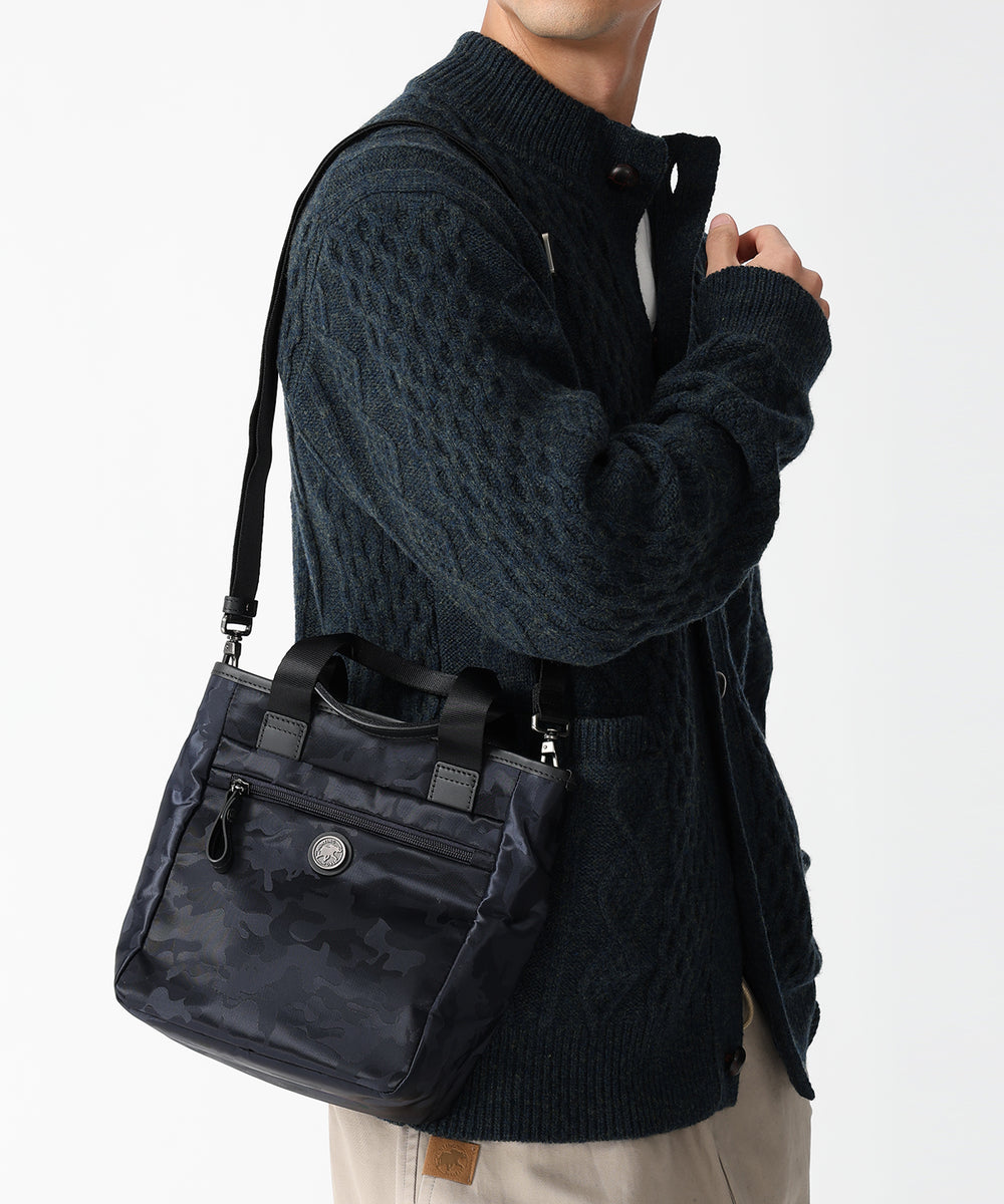 シ*イ様 HUNTING WORLD ネイビー ラウンドバッグ ユーティリティカモ[2WAYミニトートバッグ6096UTC]ネイビー6109173178