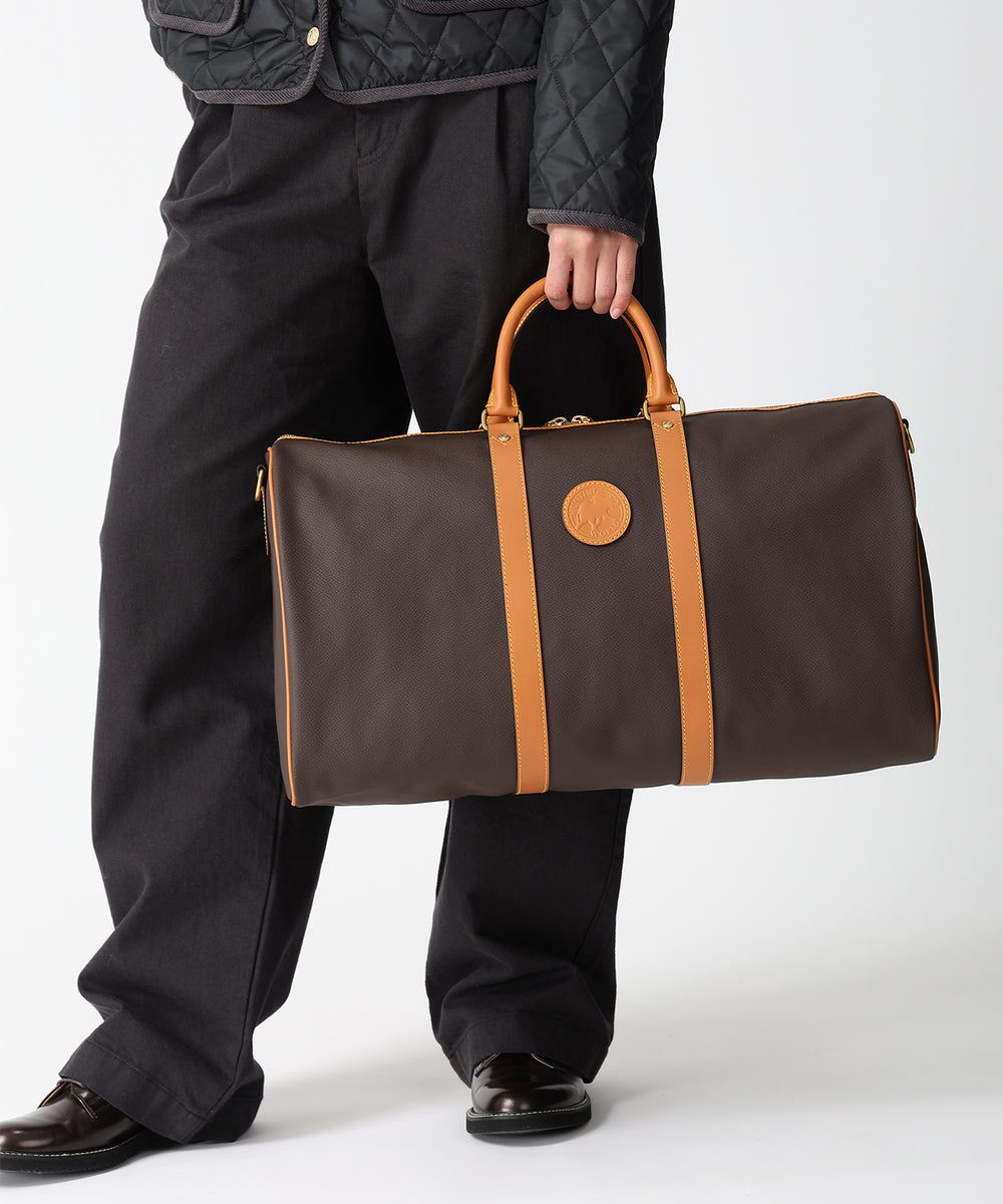 ETRO ブラウンレザーダッフルバッグ鍵付き レザーダッフルバッグ「中世」 | Gentcreate