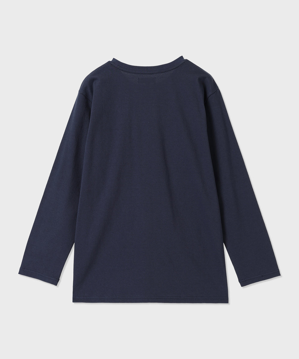 ポケットロングスリーブTシャツ 61TS01]ネイビー6205660178メンズ