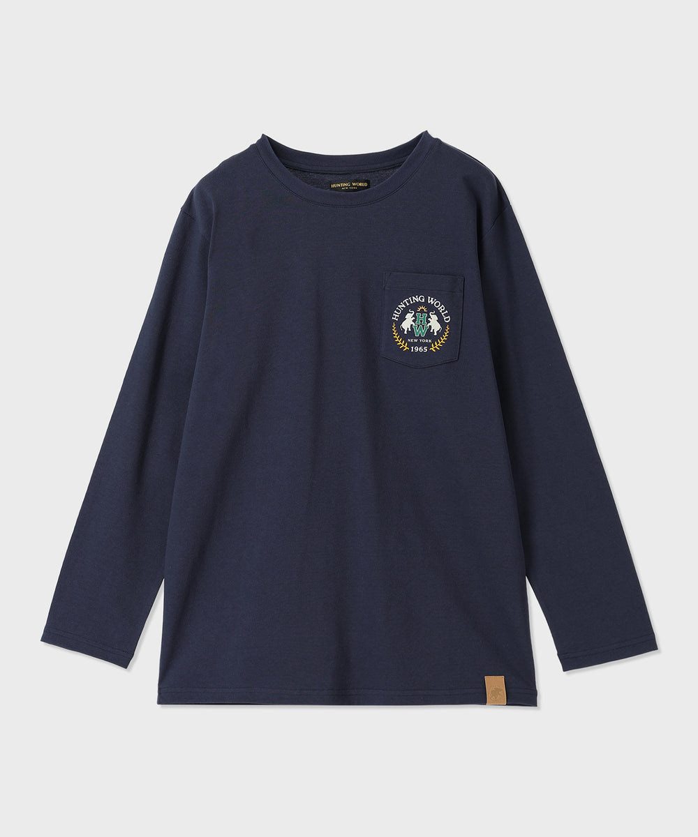 新品　ROTTENGRAFFTY ロンT ネイビー XLサイズ　定番 ポケットロングスリーブTシャツ 61TS01]ネイビー6205660178メンズ