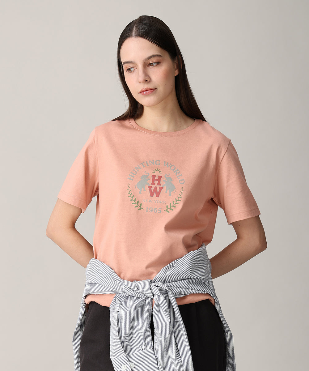 プリントTシャツ 61TS52]ピンク6205765212ウィメンズ – HUNTING WORLD