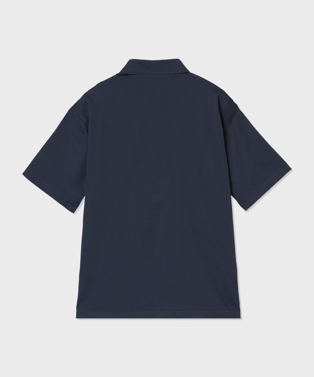 CRAFTED BY DESCENTE.LAB[ショートスリーブシャツ SHS91M]ネイビー