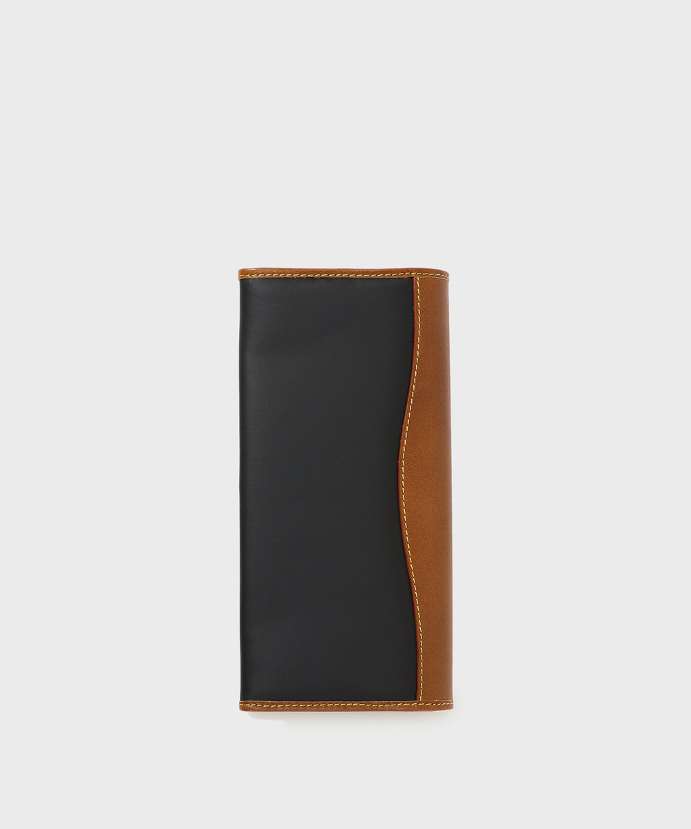 72,600円新品【 ハンティングワールド】バチューサーパス フラップ長財布 バチューサーパス[長財布コインポケット付き 931BSS]ブラック×キャメル