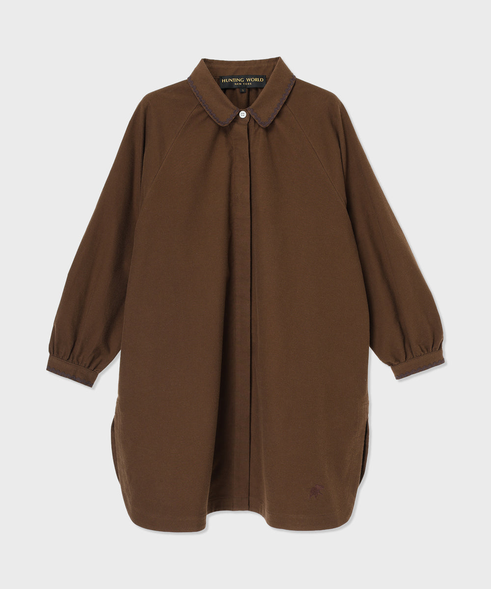 Semi-Suede Tunic 62ST53] Brown 6206725336 Women's – HUNTING WORLD