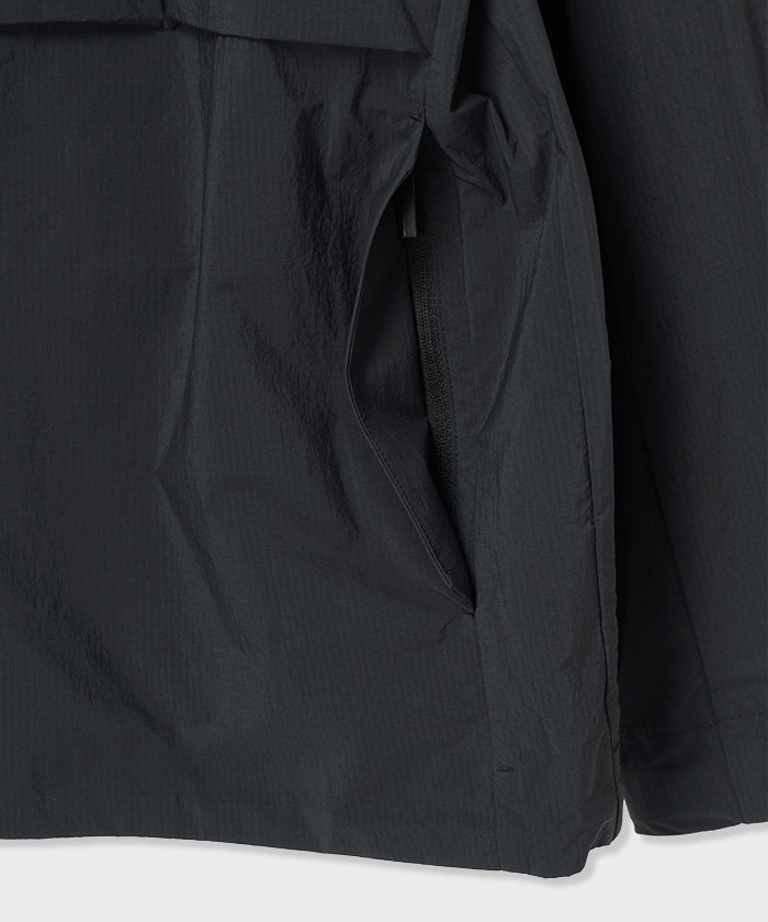 CRAFTED BY DESCENTE.LAB[リンクルドリップストップ エアリーパッカブルジャケット SJK35M]ブラック6233600408メンズ
