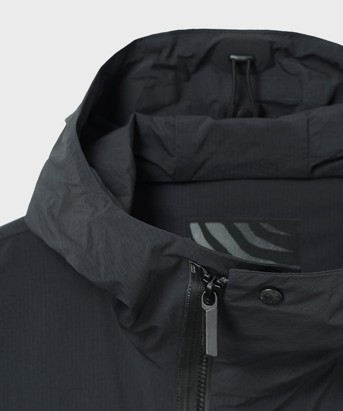 CRAFTED BY DESCENTE.LAB[リンクルドリップストップ エアリーパッカブルジャケット SJK35M]ブラック6233600408メンズ
