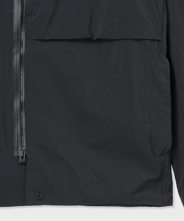 CRAFTED BY DESCENTE.LAB[リンクルドリップストップ エアリーパッカブルジャケット SJK35M]ブラック6233600408メンズ