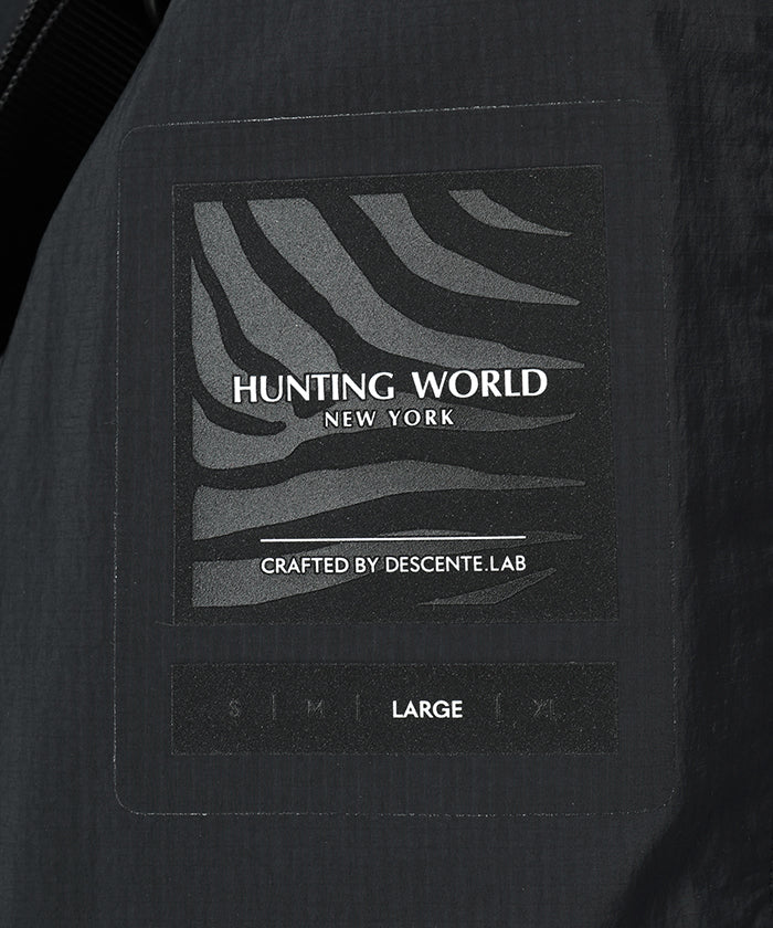 CRAFTED BY DESCENTE.LAB[リンクルドリップストップ エアリーバルカラーコート SWB34M]ブラック6233600308メンズ