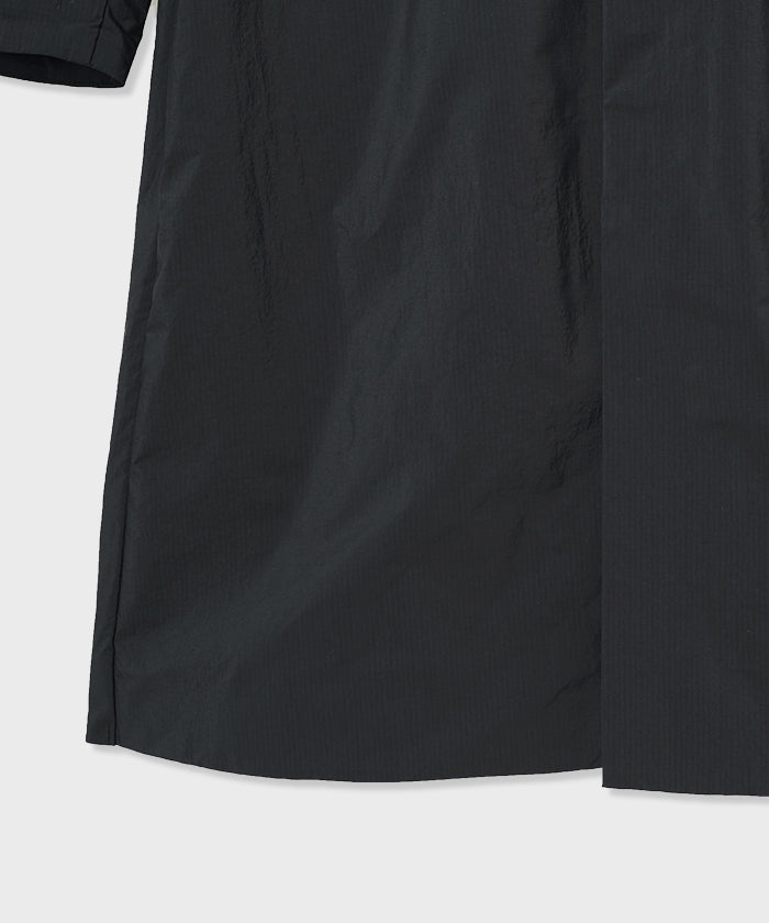 CRAFTED BY DESCENTE.LAB[リンクルドリップストップ エアリーバルカラーコート SWB34M]ブラック6233600308メンズ