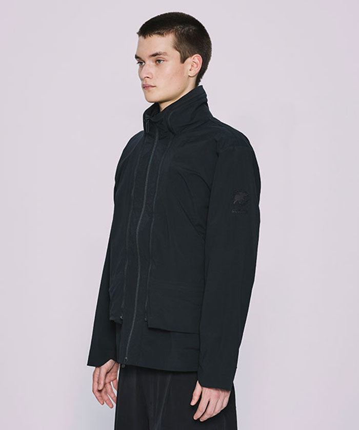CRAFTED BY DESCENTE.LAB[トランスフォームパッカブル2in1ジャケット SJK33M]ブラック6233600208メンズ (ブラック)