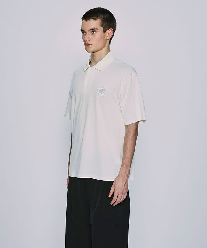 CRAFTED BY DESCENTE.LAB[クリーンカットポロシャツ SHS43M]ホワイト6233601100メンズ (ホワイト)