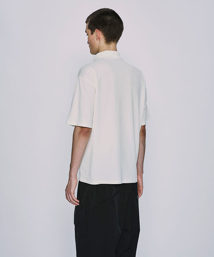 CRAFTED BY DESCENTE.LAB[クリーンカットポロシャツ SHS43M]ホワイト6233601100メンズ