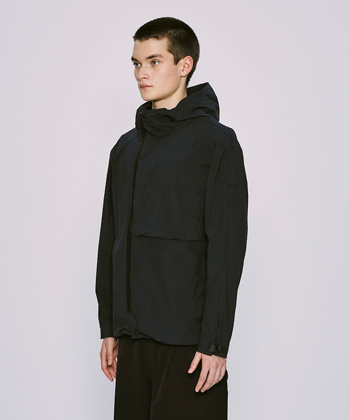 CRAFTED BY DESCENTE.LAB[リンクルドリップストップ エアリーパッカブルジャケット SJK35M]ブラック6233600408メンズ (ブラック)