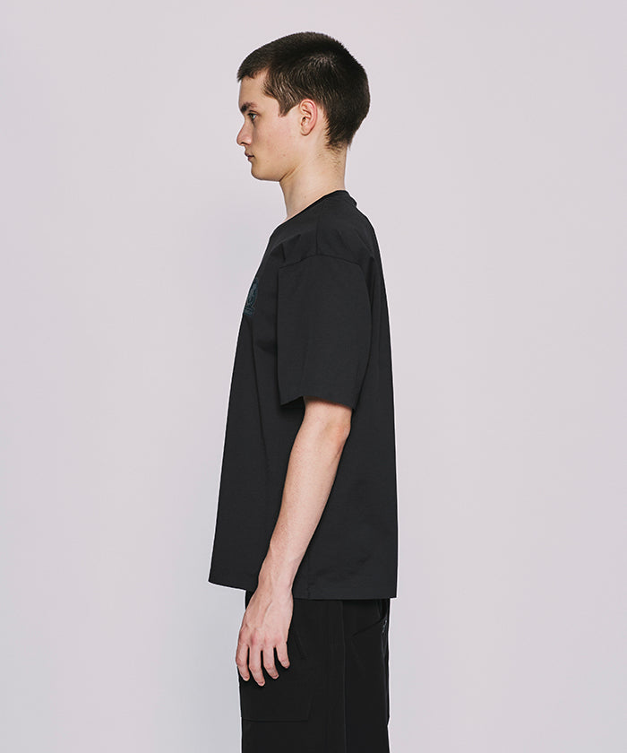 CRAFTED BY DESCENTE.LAB[プライムフレックス・プレーティングジャージ半袖 SHS53M]ブラック6233600608メンズ