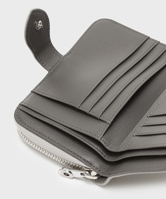 ヴィオラ[ダブルジップウォレット 254VOL]グレー6119440105