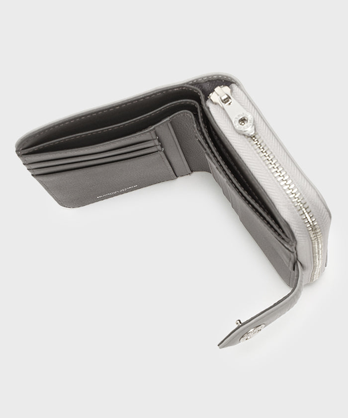 ヴィオラ[ダブルジップウォレット 254VOL]グレー6119440105