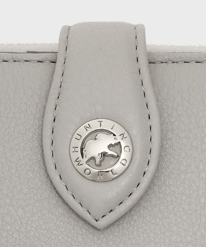 ヴィオラ[ダブルジップウォレット 254VOL]グレー6119440105