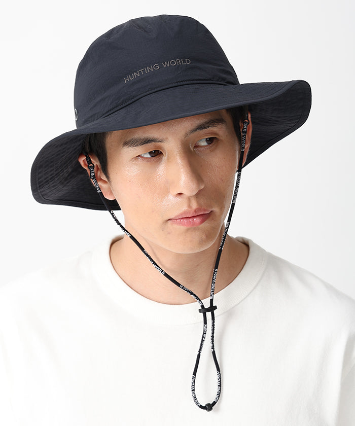 CRAFTED BY DESCENTE.LAB[パッカブルサファリハット CP93M]ブラック6509890208