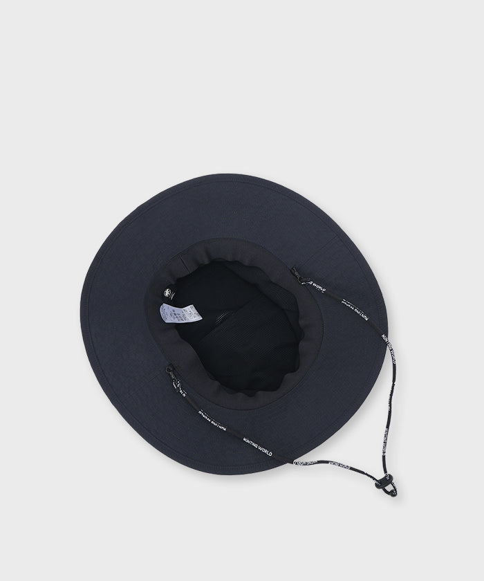 CRAFTED BY DESCENTE.LAB[パッカブルサファリハット CP93M]ブラック6509890208