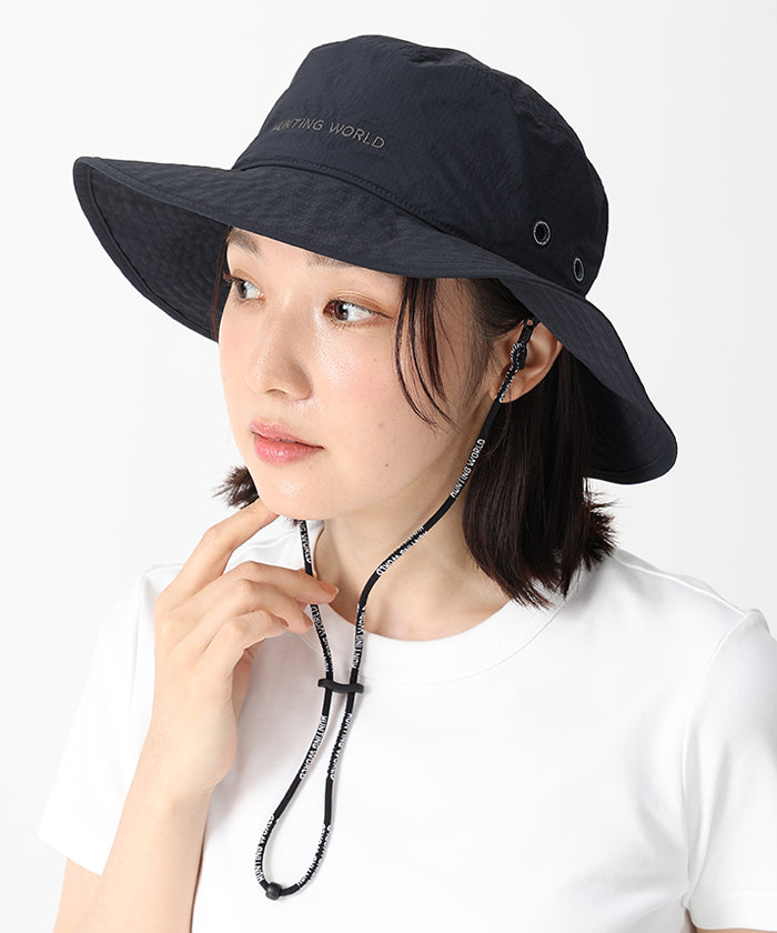 CRAFTED BY DESCENTE.LAB[パッカブルサファリハット CP93M]ブラック6509890208