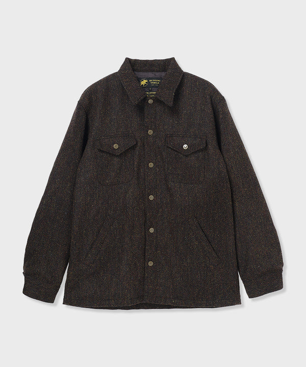 オフロード[C.P.Oツイードシャツジャケット 56LM03]ダークブラウン