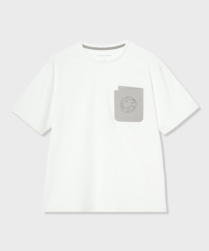 CRAFTED BY DESCENTE.LAB[プライムフレックス・プレーティングジャージ 半袖 FHS56M]ホワイト6234601500メンズ (ホワイト)