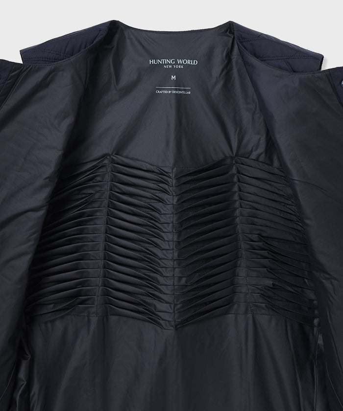 CRAFTED BY DESCENTE.LAB[ヒートナビ キルティングベスト FVE46M]ネイビー6234601178メンズ