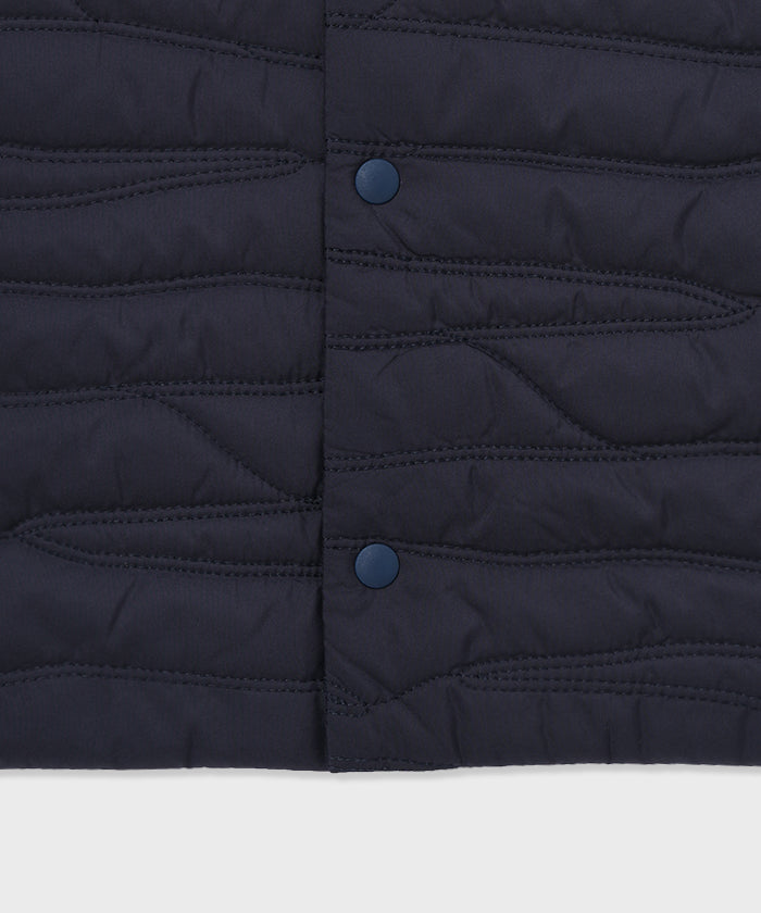 CRAFTED BY DESCENTE.LAB[ヒートナビ キルティングベスト FVE46M]ネイビー6234601178メンズ