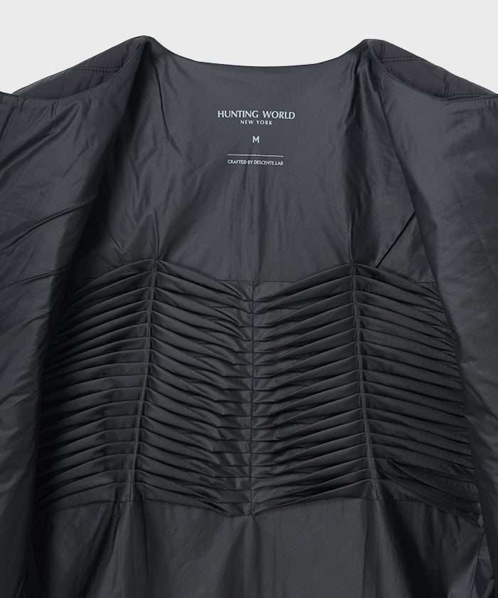 CRAFTED BY DESCENTE.LAB[ヒートナビ キルティングベスト FVE46M]ブラック6234601108メンズ