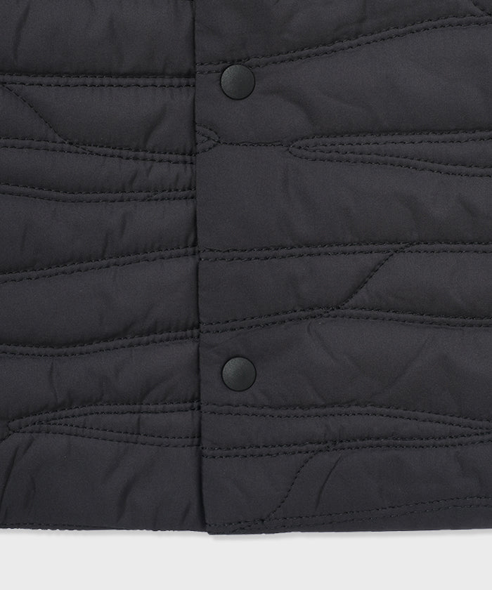 CRAFTED BY DESCENTE.LAB[ヒートナビ キルティングベスト FVE46M]ブラック6234601108メンズ