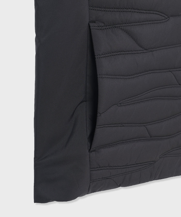 CRAFTED BY DESCENTE.LAB[ヒートナビ キルティングベスト FVE46M]ブラック6234601108メンズ