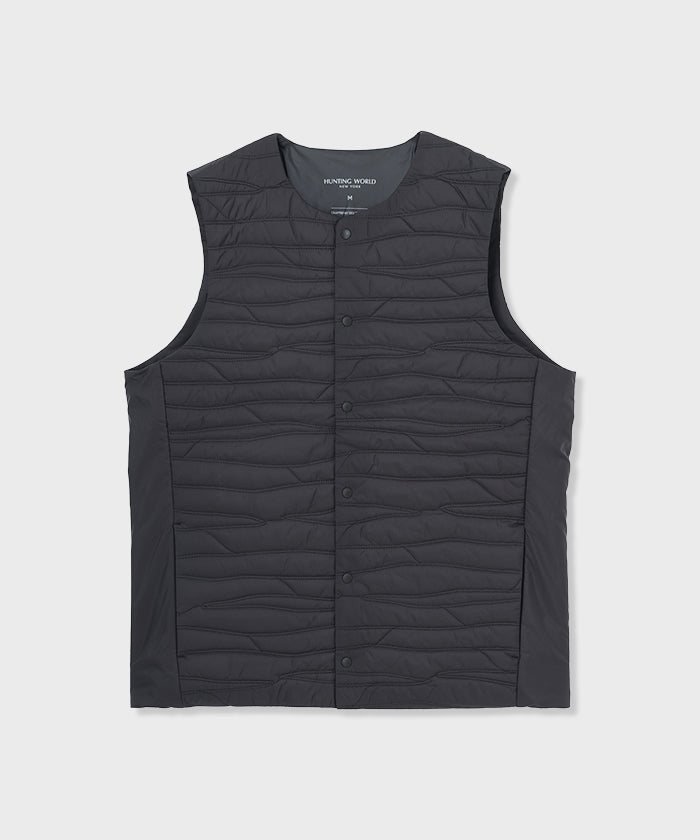 CRAFTED BY DESCENTE.LAB[ヒートナビ キルティングベスト FVE46M]ブラック6234601108メンズ (ブラック)