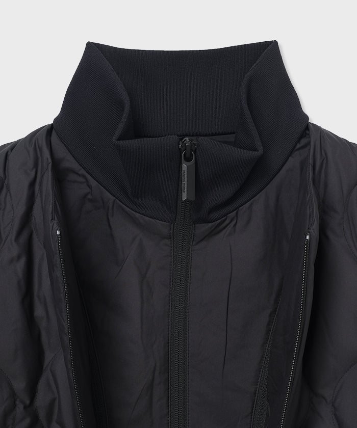 CRAFTED BY DESCENTE.LAB[インナーダウンロングスリーブシャツ FTZ45M]ブラック6234601008メンズ