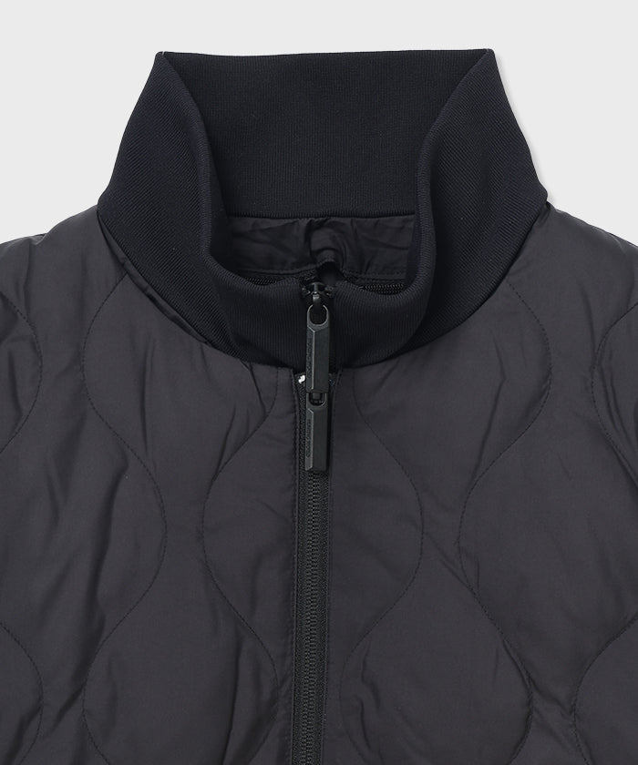 CRAFTED BY DESCENTE.LAB[インナーダウンロングスリーブシャツ FTZ45M]ブラック6234601008メンズ