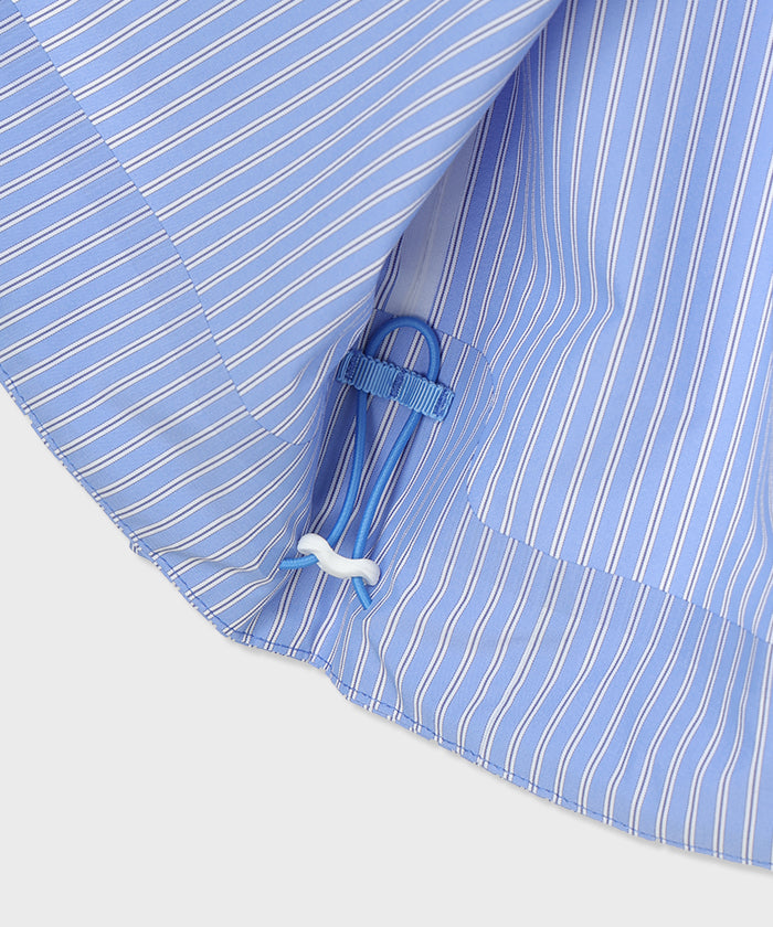 CRAFTED BY DESCENTE.LAB[シンセティック・ブロードクロス ボクシーフィット長袖シャツ FLS70M]ライトブルー 6234601260メンズ