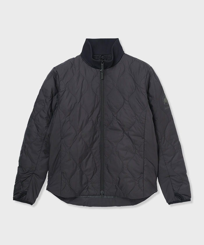 CRAFTED BY DESCENTE.LAB[インナーダウンロングスリーブシャツ FTZ45M]ブラック6234601008メンズ (ブラック)