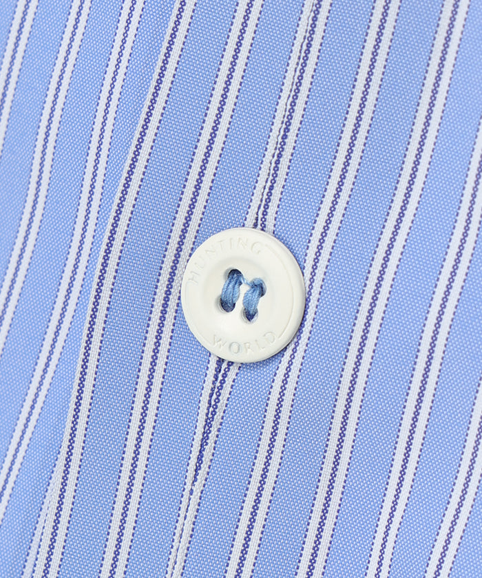 CRAFTED BY DESCENTE.LAB[シンセティック・ブロードクロス ボクシーフィット長袖シャツ FLS70M]ライトブルー 6234601260メンズ