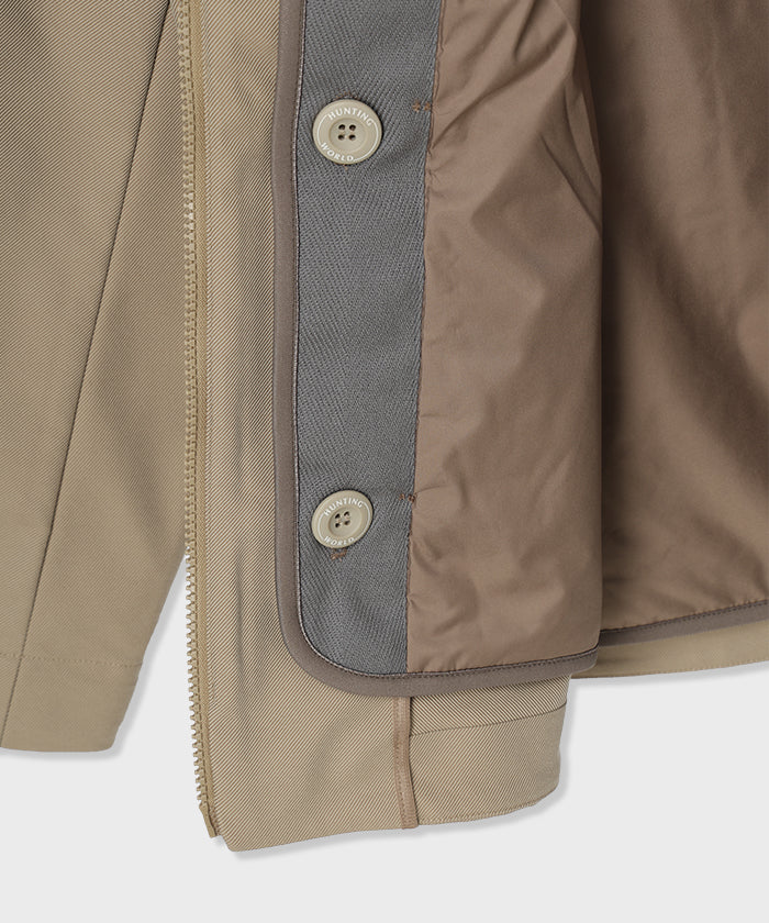 CRAFTED BY DESCENTE.LAB[ATYストレッチウーブン キルティングショートライナーコート FJK39M]ベージュ6234600632メンズ