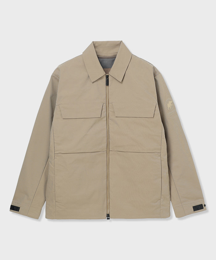 CRAFTED BY DESCENTE.LAB[ATYストレッチウーブン キルティングショートライナーコート FJK39M]ベージュ6234600632メンズ (ベージュ)