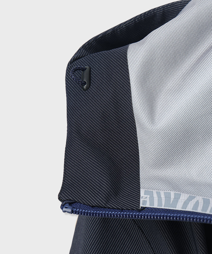 CRAFTED BY DESCENTE.LAB[ハードシェル アシンメトリーフィールドジャケット FWB61M]ネイビー6234600478メンズ