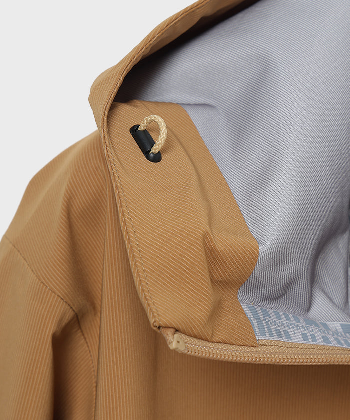 CRAFTED BY DESCENTE.LAB[ハードシェル アシンメトリーフィールドジャケット FWB61M]キャメル6234600434メンズ