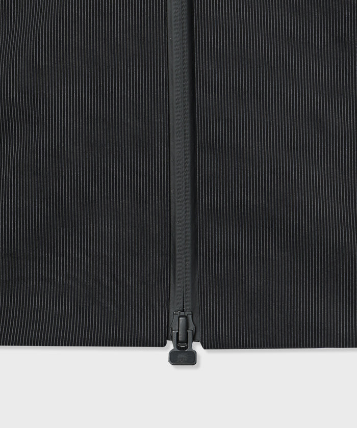 CRAFTED BY DESCENTE.LAB[ハードシェル アシンメトリーフィールドジャケット FWB61M]ブラック6234600408メンズ