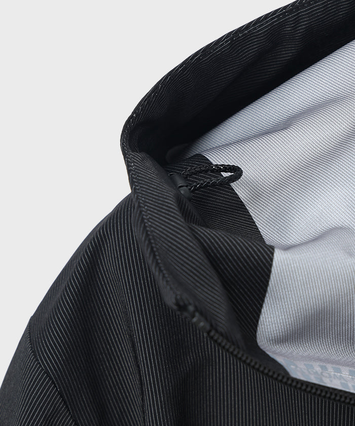 CRAFTED BY DESCENTE.LAB[ハードシェル アシンメトリーフィールドジャケット FWB61M]ブラック6234600408メンズ