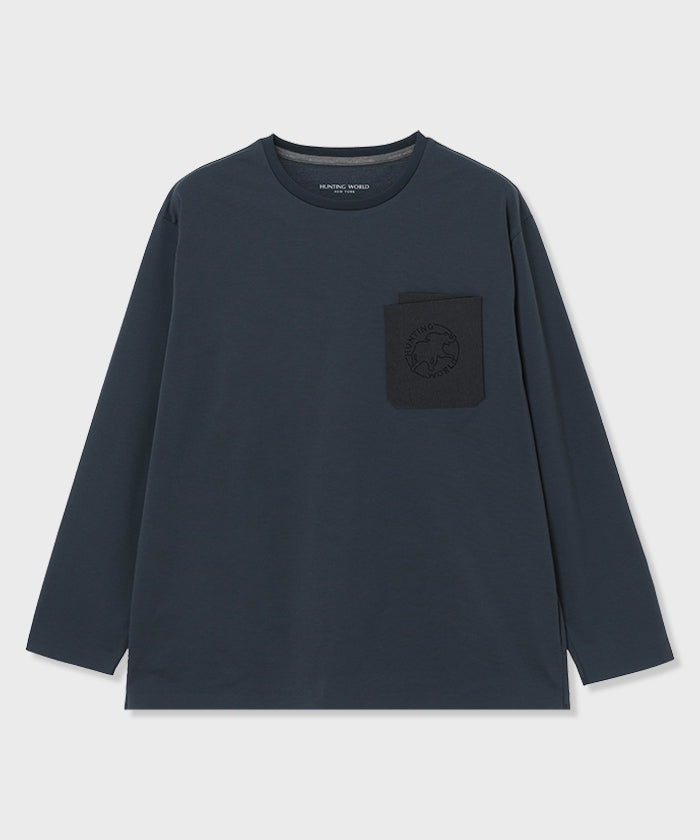 CRAFTED BY DESCENTE.LAB[プライムフレックス・プレーティングジャージ 長袖 FLT55M]ネイビー6234601478メンズ (ネイビー)
