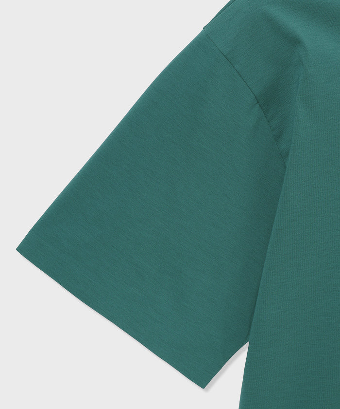 CRAFTED BY DESCENTE.LAB[プライムフレックス・プレーティングジャージ 半袖 FHS56M]グリーン6234601555メンズ