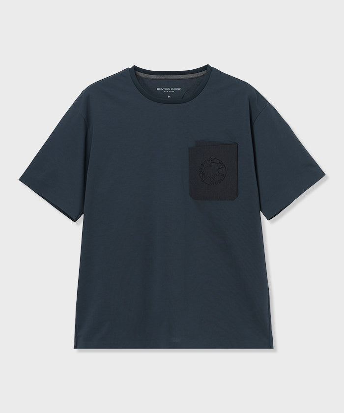 CRAFTED BY DESCENTE.LAB[プライムフレックス・プレーティングジャージ 半袖 FHS56M]ネイビー6234601578メンズ (ネイビー)