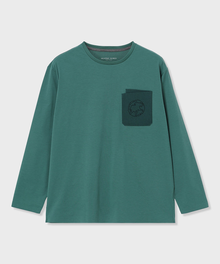 CRAFTED BY DESCENTE.LAB[プライムフレックス・プレーティングジャージ 長袖 FLT55M]グリーン6234601455メンズ (グリーン)