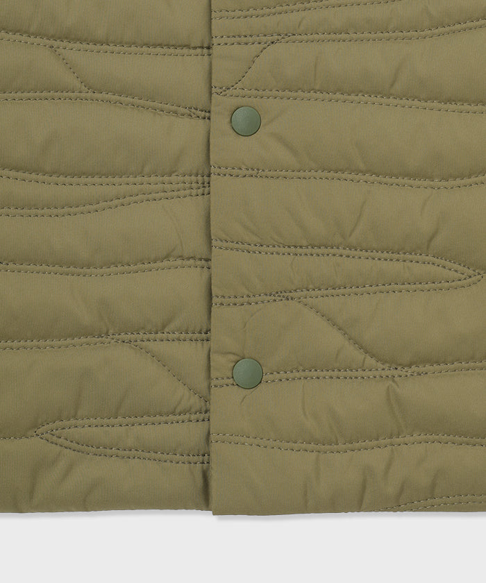 CRAFTED BY DESCENTE.LAB[ヒートナビ キルティングベスト FVE46M]オリーブ6234601146メンズ