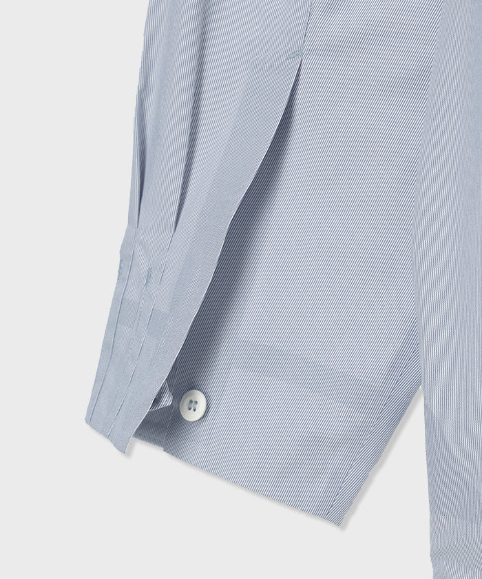 CRAFTED BY DESCENTE.LAB[シンセティック・ブロードクロス ボクシーフィット長袖シャツ FLS70M]グレー6234601205メンズ