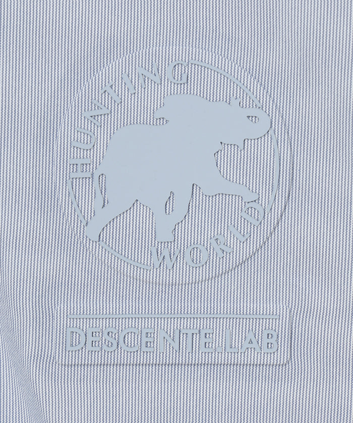 CRAFTED BY DESCENTE.LAB[シンセティック・ブロードクロス ボクシーフィット長袖シャツ FLS70M]グレー6234601205メンズ